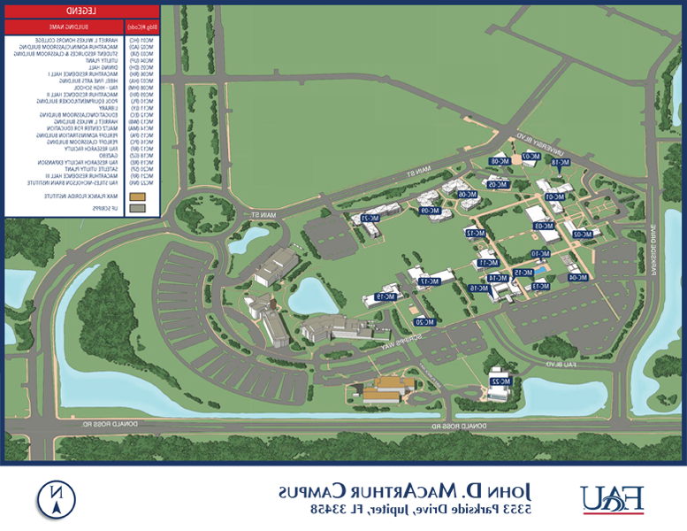 view map of Jupiter campus